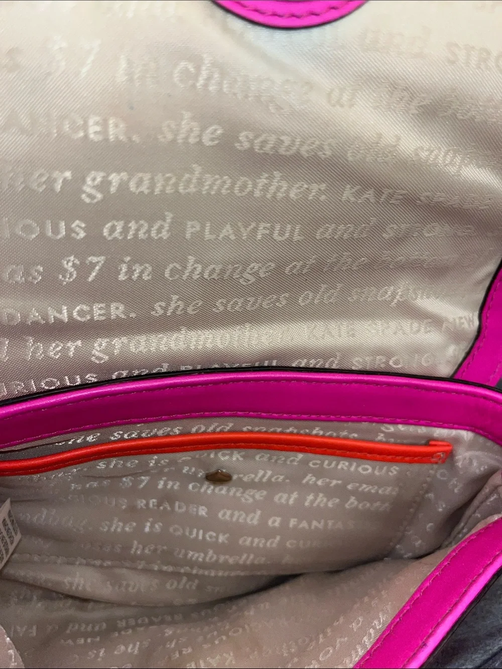 kate spade Hot Pink Leather Crossbody with Gold-Tone Turnlock